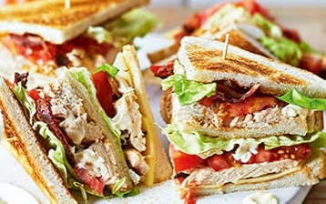 Pesto Chicken Salad Club.