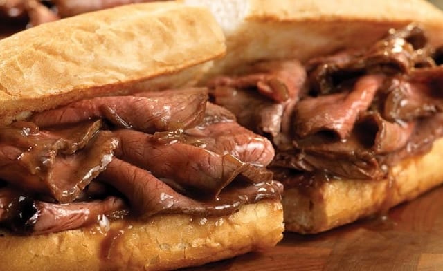 Hot Roast Beef Sandwich Large.