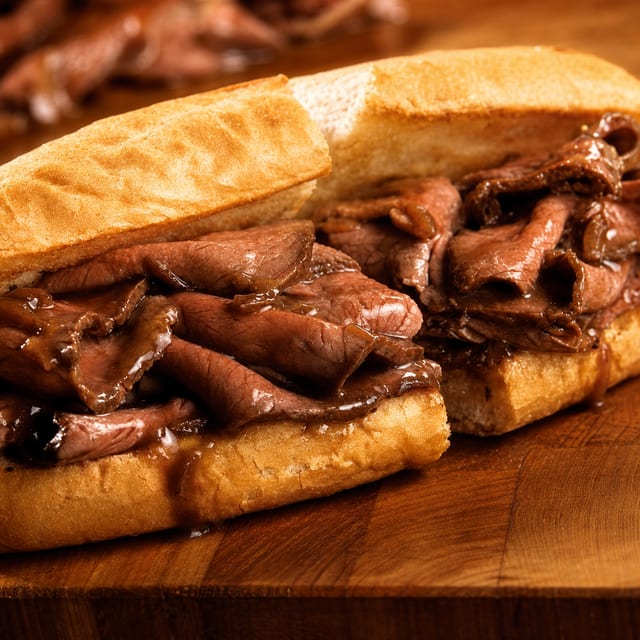 Hot Roast Beef Sandwich Small.